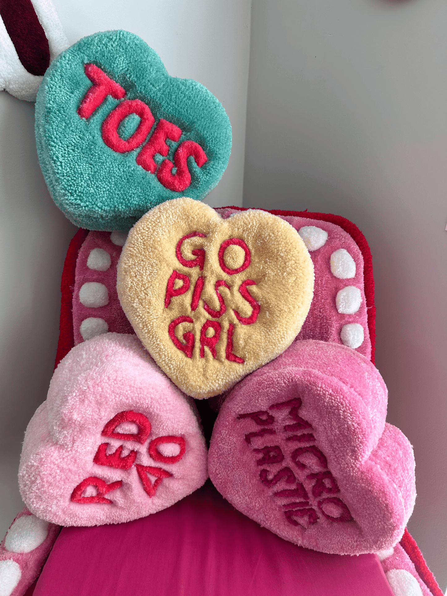 Candy Heart Pillows